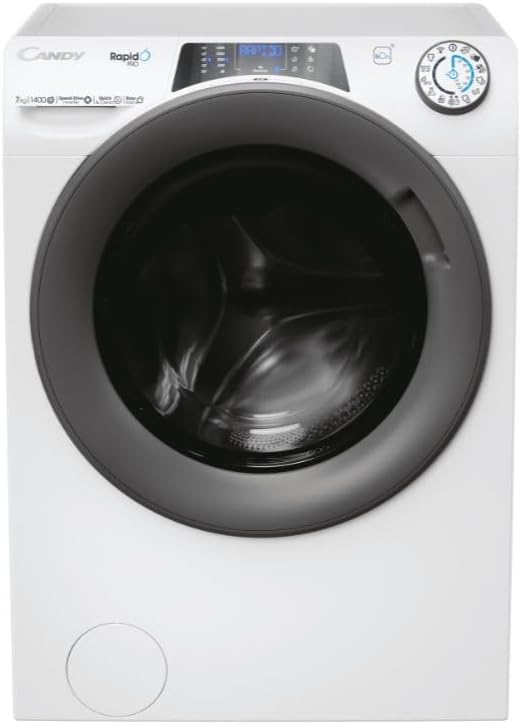 Lavatrice Slim (45 cm) 7 Kg Classe A 1400 giri Inverter Vapore - RP4 476BWMR/1-S RapidÓ PRO