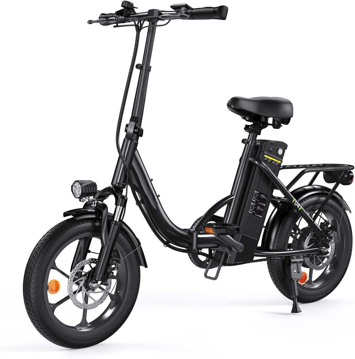Finbike 250w Bici Elettrica Pieghevole, Bicicletta Elettrica A Pedalata Assistita, 374.4WH Batteria, Max Autonomia 88KM, 3 Modalità Di Guida, Carga 120kg