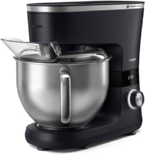 Serie 7000 Robot da Cucina – Tecnologia ProKnead, Recipiente da 5,5L, Motore 1000W, 8 Velocità, Smart Timer LED, Accessori Lavabili, Illuminazione Ciotola (HR7962/01)