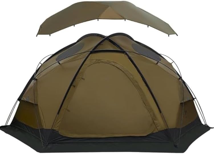 TOMOUNT Tenda a cupola in nylon per 4 persone, impermeabile, per campeggio, attività all'aperto, escursionismo