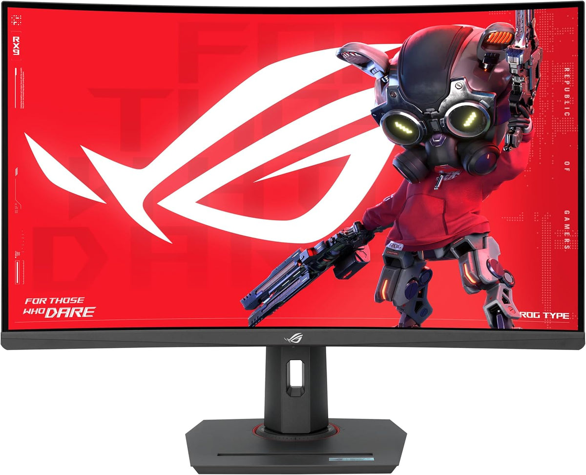 ROG Strix XG32WCS Monitor Gaming Curvo da 32” pollici (31,5) QHD 2560x1440, 180Hz e Tempo di Risposta 1ms, Extreme Low Motion Blur Sync, USB Type-C, FreeSync, DisplayWidget Center, HDR, Nero