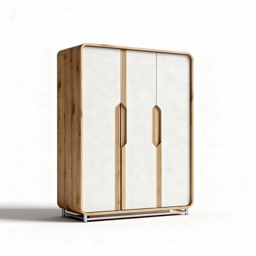 Armadio moderno in legno con ante a specchio dimensioni 120 x 50 x 180cm