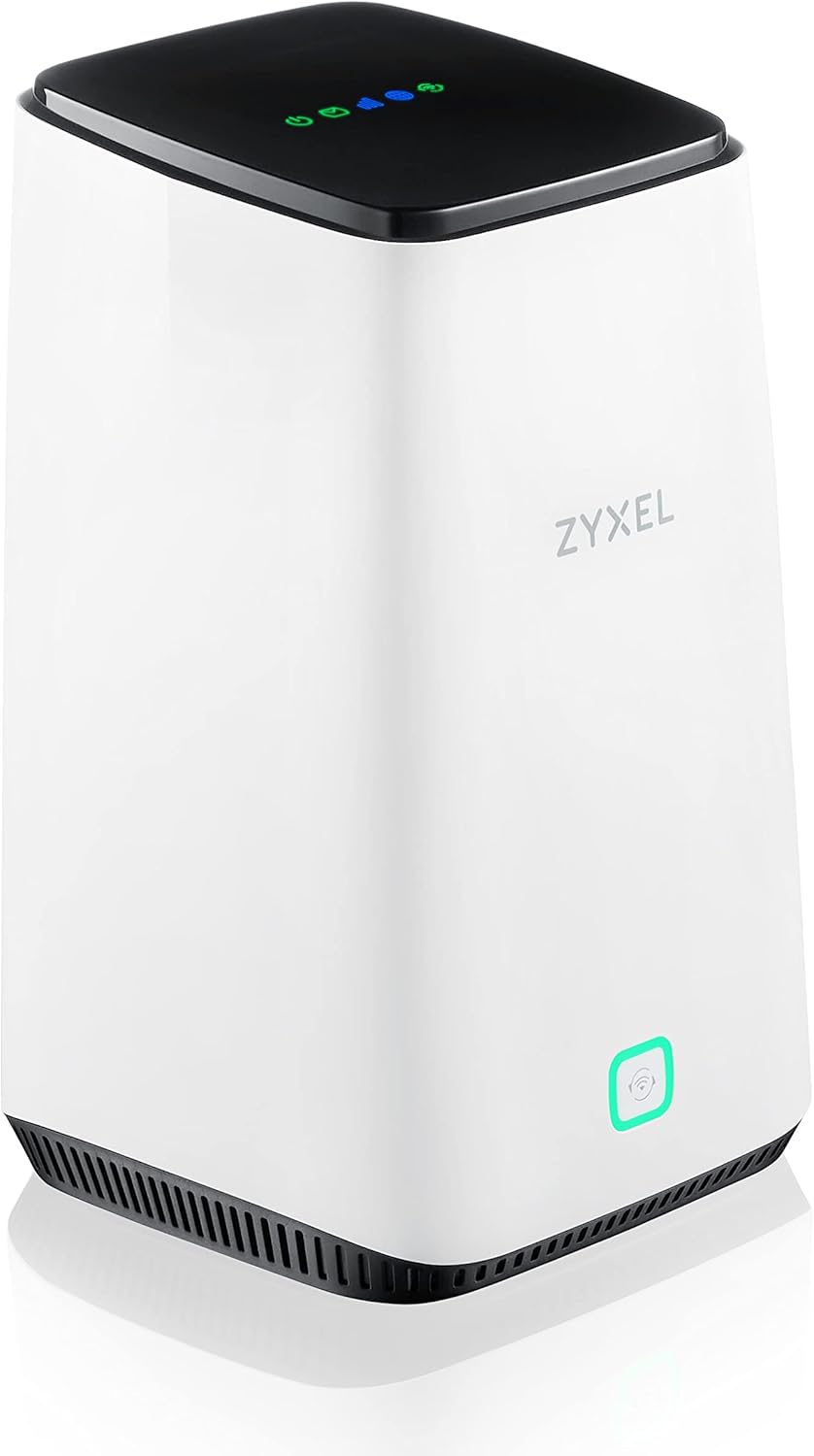 Zyxel Router 5G con SIM | 4.67 Gbps Router Interno WiFi 6 AX3600 | App o Nebula Cloud Management | Condividere la Connessione con 64 Dispositivi [Nebula FWA510]
