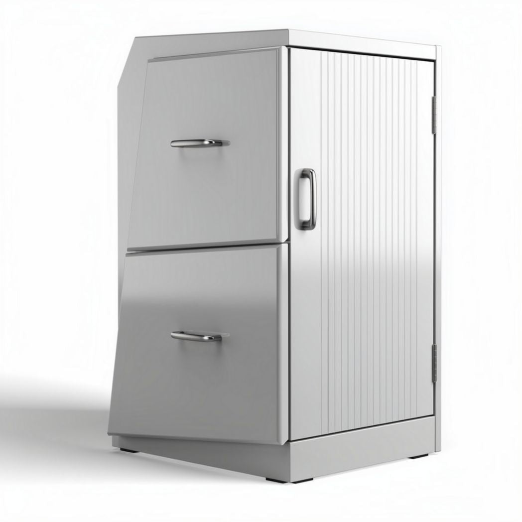 Armadietto da esterno in acciaio inossidabile con dimensioni 60 x 60 x 90cm