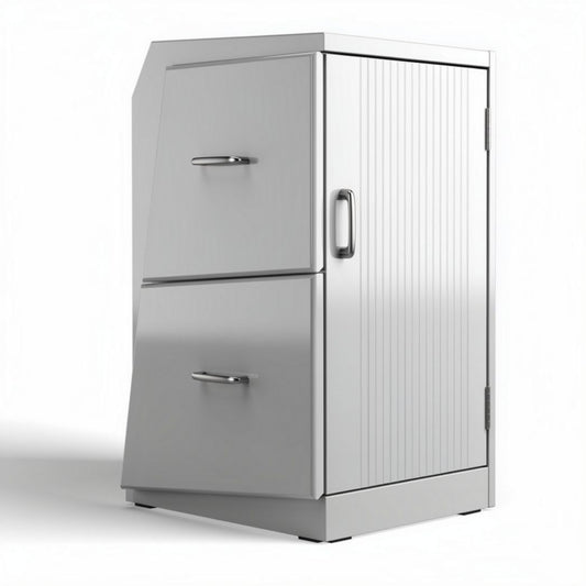 Armadietto da esterno in acciaio inossidabile con dimensioni 60 x 60 x 90cm