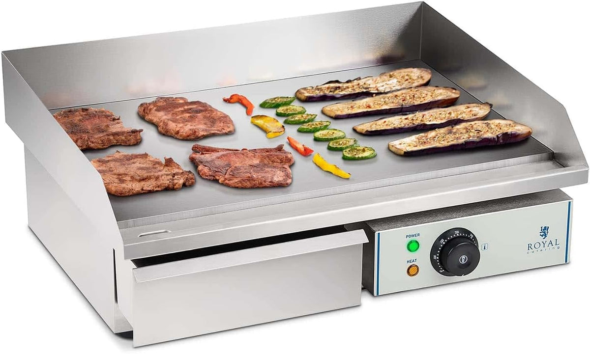 Royal Catering - RCEG-55 - Fry top elettrico liscio - 55 cm