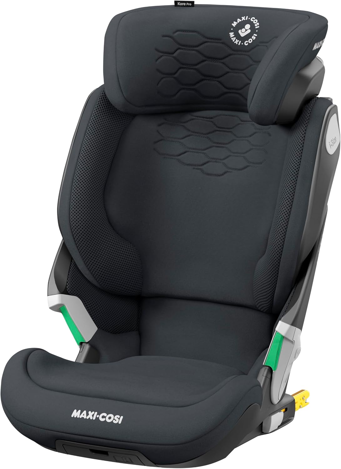 Maxi-Cosi Kore Pro i-Size Seggiolino auto, 3,5-12 anni, Luce ClickAssist, ISOFIX, Altezza/Larghezza regolabile, Sistema SPS Plus, Authentic Graphite
