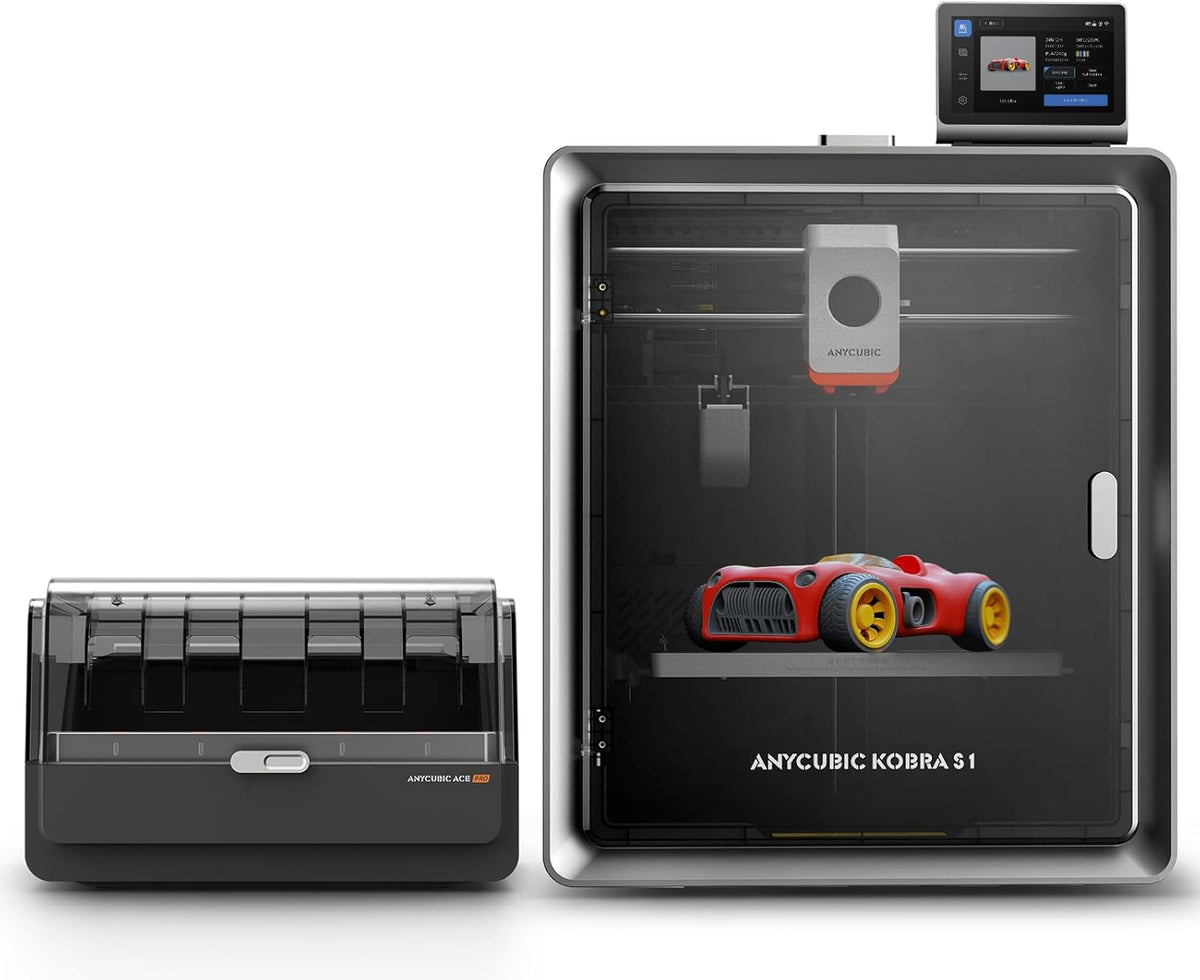 ANYCUBIC Kobra S1 Combo Stampante 3D, Asciugatura e Stampa in Uno, 600 mm/s ad Alta Velocità, Stampa mUlticolore per Tutti i Principali Filamenti, Dimensioni di Stampa 250 x 250 x250 mm