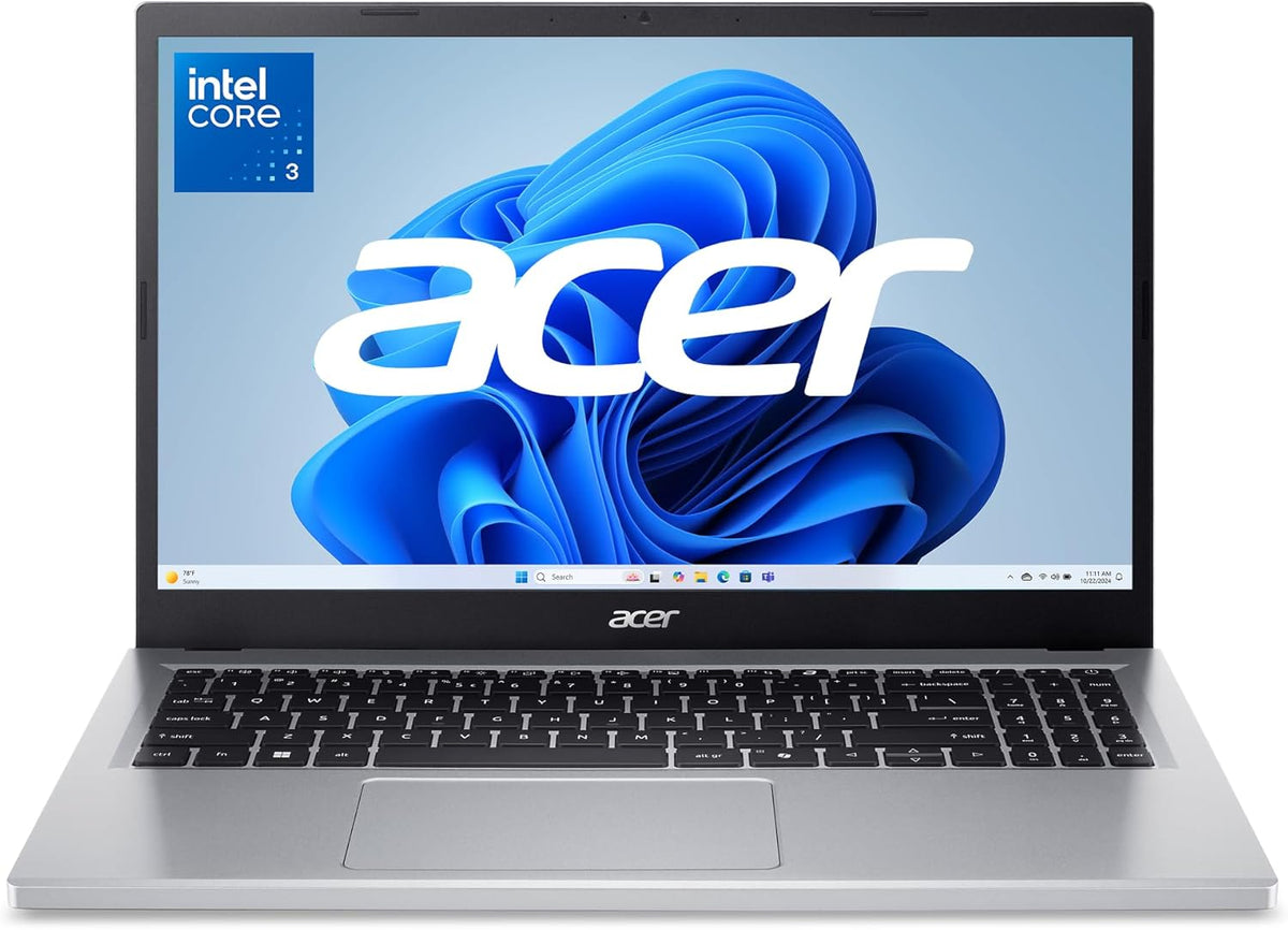 acer Aspire Go 15 AI Ready Laptop | Display IPS da 15,6 FHD (1920 x 1080) | Processore Intel Core 3 N355 | Grafica Intel | 8 GB DDR5 | 128 GB UFS | Wi-Fi 6 | Windows 11 Home in modalità S |