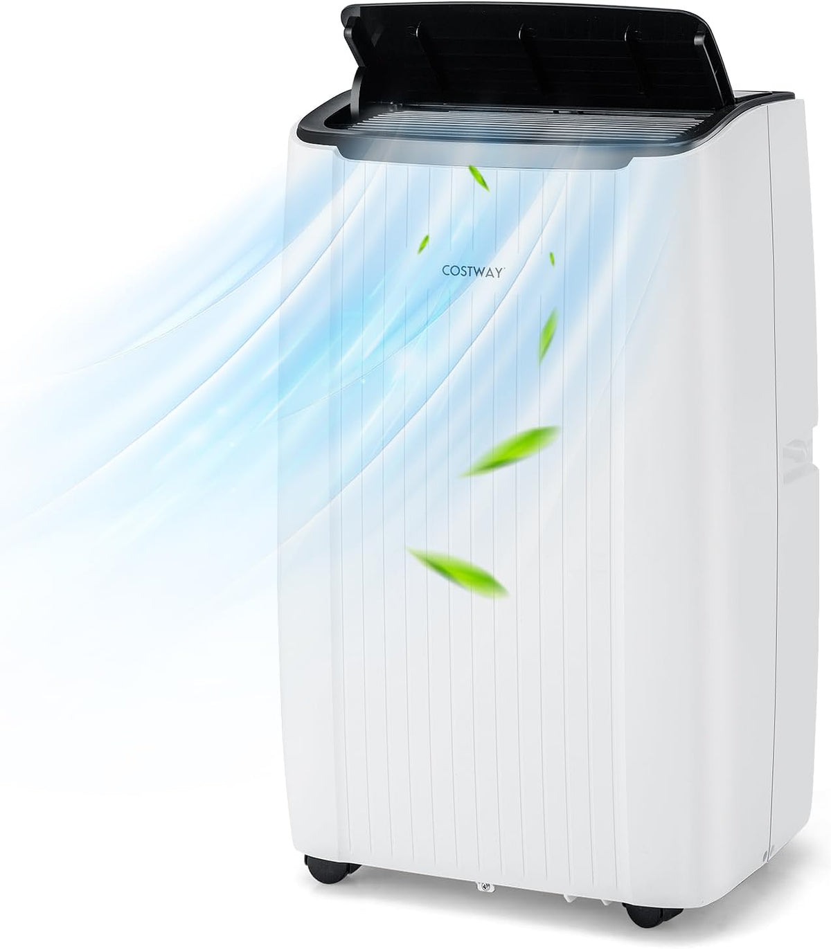 COSTWAY Condizionatore Portatile Caldo e Freddo, 12000BTU/3,5kW, 6 in 1 Con Raffreddamento, Riscaldamento, Ventola, Deumidificazione, Modalità Notturna e WiFi, 24H Timer, R290 (12000BTU|42m²)