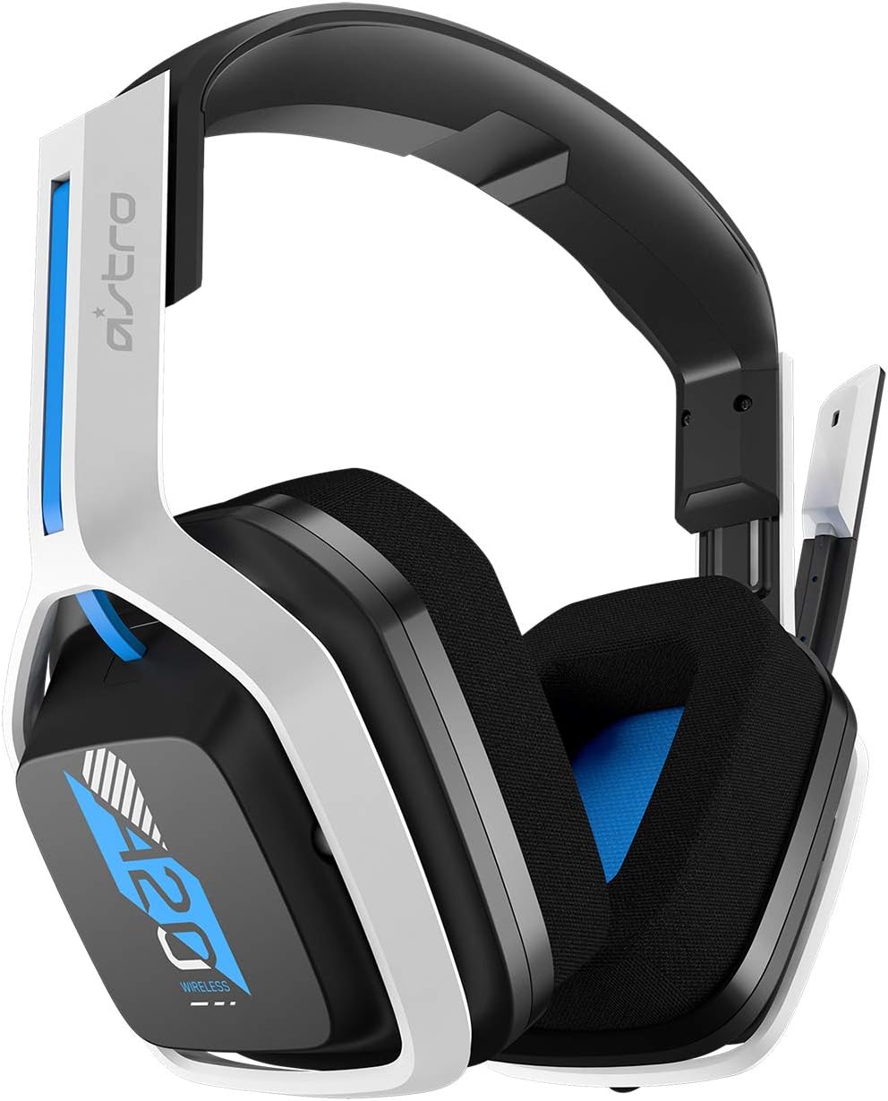 ASTRO Gaming A20 Cuffie Wireless Gen 2 per PlayStation 5, PlayStation 4, PC e Mac, colore: Bianco/Blu (Ricondizionato)